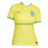 Maillot de Supporter Brésil Domicile Coupe du Monde 2022 Pour Femme